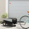 VidaXL Príves na bicykel pre zvieratá, čierny, 30 kg, železo