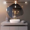 Baltica Design Tiny Borderbright Stain III zrkadlo 70x60 cm s osvetlením strieborná 5904107902364