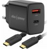 AlzaPower A101CA Fast Charge 20W černá + Core USB-C 2.0 60W 1m černý APW-CCA101-CBTC1010B (APW-CCA101-CBTC1010B)
