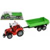 Teddies Traktor s vlekom a výklopkou plast 35cm, 3 farby na zotrvačník