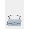 Kožená kabelka Karl Lagerfeld A1W30446 modrá ONE SIZE