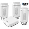 iGET HOME TS10 Premium kit (3× TS10 Thermostat Radiator Valve + 1× GW1 Gateway) 75020827