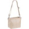 NovaKabelka.sk Batilda Cappuccino kožená talianska crossbody kabelka hnedá