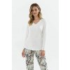 Dámske pyžamo Cana 417 - vanilla / XL