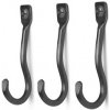 ferm LIVING Curvature Hooks 3 ks čierna mosadz
