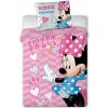 Faro bavlna obliečky Nook Minnie Mouse 100 x 135 cm 40 x 60 cm ružové