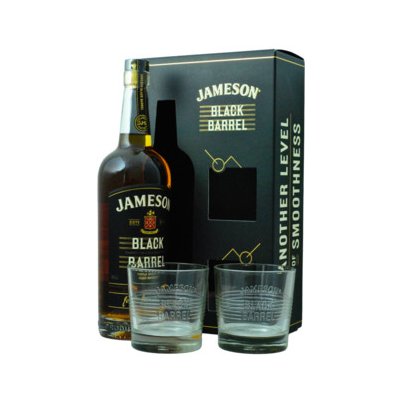 Jameson Black Barrel 40% 0.7L (darčekové balenie s 2 pohármi)