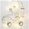 Eurolamp LED svetelná reťaz s kovovým valcom farba teplá biela 10 ks LED 1 ks