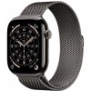 Apple Watch Series 11 GPS + Cellular 46mm Bridlicový sivý titán s bridlicovo sivým milánskym ťahom - S/M MFD34WF/A