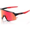 Cyklistické okuliare 100% S3 - Elly 24 LE - Gloss Black Matte Red - HiPER Fire Red Mirror