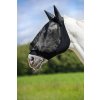 EQUITHÉME Maska proti hmyzu Lycra Equithème, s ochranou uší, čierna Veľkosť: PONY