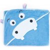 Dětská osuška s kapucí Bath Friends Hrošík - modrá, 100×100 cm (3058202601)