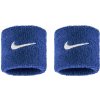 Nike Swoosh Classic potítka na zápästie modrá/biela 2 ks