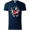Bowling komiks - Tričko z organickej bavlny - 2XL ( Tmavomodrá (veľmi tmavá - skoro čierna) )
