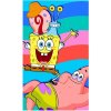 Carbotex Bavlnený uterák 30 x 50 cm Sponge Bob s Patrickom a Garym