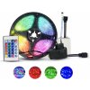 BRG Sada 5m RGB LED pásik + diaľkové ovládanie + napájací adaptér + IP65 SKU140578