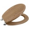 AQUALINE WC sedátko, MDF, dub 1705-10