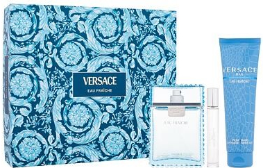 Versace Man Eau Fraiche dárková sada: EDT 100 ml + EDT 10 ml + sprchový gel 150 ml