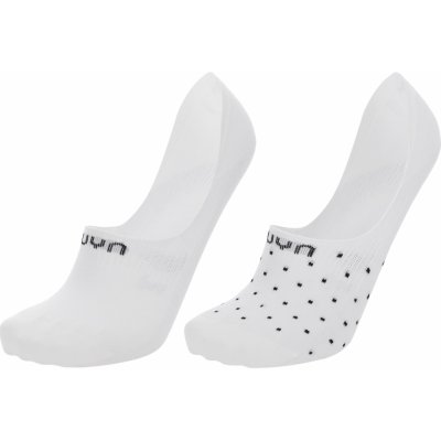 UYN ponožky GHOST 4.0 SOCKS 2PRS PACK s bodkami biela/biela