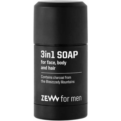 Zew For Men prírodné tuhé mydlo na telo a tvár (Contains Charcoal from the Bieszczady Mountains) 85 ml