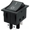 Prepínač 4pin/2polohy široký 230V/15A (ON)-OFF