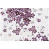 SCANquilt Prestieranie motiv fialky biela fialová 32x48cm