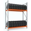 Majster Regál Stojany na pneumatiky - Longspan Inicial 2L 200x185x50 GALVA/R2004, Pozinkované/Oranžová