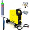 SET 8 KOWAX® GeniTig®320 AC/DC LCD5, Zvar. invertor TIG/MMA + horák TIG18 + podvozok + chladič + redukčný ventil + tlaková fľaša Argon 20l