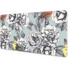 Veľká podložka na stôl Veľká podložka na stôl Ruže a vtáky mwb-w0019159