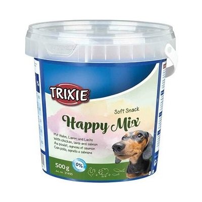 Trixie Soft Snack Happy MIX kura, jahňacina, losos 500g