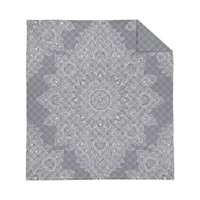 DETEXPOL Přehoz na postel Mandala grey Polyester, 220/240 cm