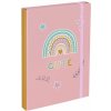 BAAGL Školské zošity A4 Rainbow pink