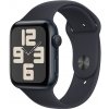 Apple Watch SE (2023) GPS 44mm temne atramentové hliníkové púzdro s temne atramentovým športovým remienkom - M/L