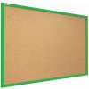 ALLBOARDS,Korková nástěnka v barevném dřevěném rámu 90x60 cm – Zelená,TK96G