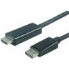 PremiumCord DisplayPort na HDMI kabel 2m M/M