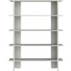 noo.ma Knižnica Hes Bookcase Pebble Grey – sivá