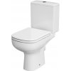 Cersanit COLOUR - WC kombi+sedátko soft close, horizontálny odpad, biela, K103-027