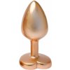 Dream Toys Gleaming Love Plug Matte Gold Small