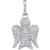 Silvego Strieborný prívesok anjel Darel s Brilliance Zirconia MW1759P