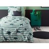 Mistral Home detská obliečka 100% bavlna Dino Stripe 140x200/70x90cm