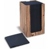 Obrúsok (PAP-Airlaid) PREMIUM čierny 20 x 20 cm v boxe [100 ks]