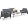 Záhradný nábytok Garden Point antracit Almeria pre 5 osôb