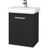 Dreja Kúpeľňová skriňa DOOR SZD 50 - N03 Graphite / Úchytka T03 / N03 Graphite / Levé