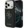 Guess PU Resin Logo Zadní Kryt pro iPhone 17 Pro Black
