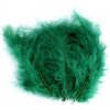 Pštrosie perie dĺžka 9-16 cm - 1 sáčok 49 zelená