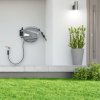 Goleto Nástenný bubon na vodnú hadicu Flowwater 30 m | sivá