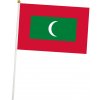Vlajka Maledivy 14 x 21 cm na plastovej tyčke