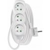 EMOS SK s.r.o. Predlžovací kábel 3 m / 3 zásuvky / biely / PVC / 1,5 mm2 - P0313R