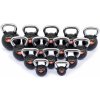 TRINFIT Kettlebell kov / guma s chrom madlem PREMIUM 4 kg