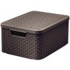 CURVER ULOZNY BOX STYLE M HNEDY S VEKOM, 205847